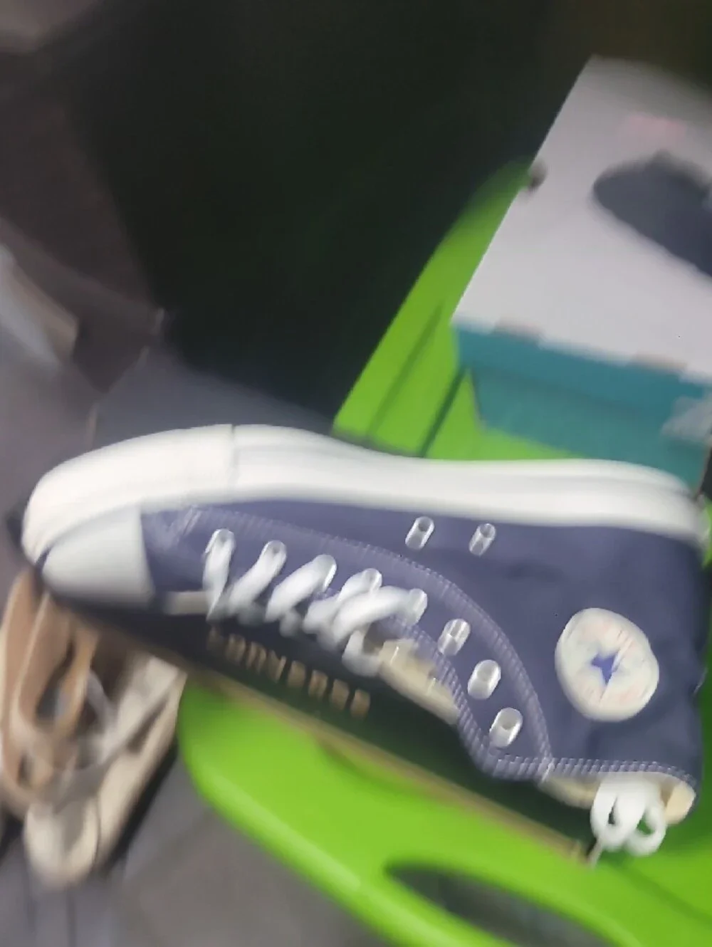 Converse Chuck Taylor All Star High Top Sneakers Navy Blue & White 10M/12W